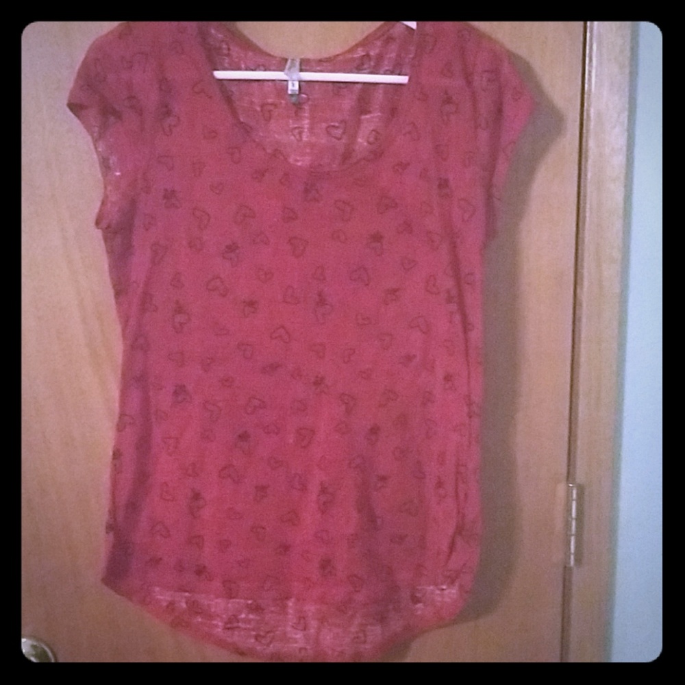 Red shirt with hearts